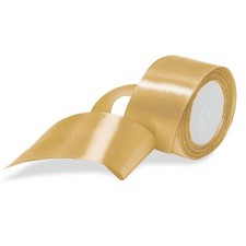 2 in x 25 Yards Beige Ribbon for Crafts Gift Ribbon Satin Solid Ribbon Roll