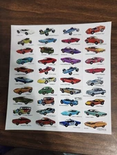 Hot Wheels Autorama Redline 40 car Individual DIE CUT Reproduction Stickers