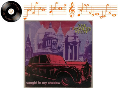The Wonder Stuff Caught In My Shadow 12'' Single + Inner Sleeve A1U B1U - NM