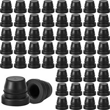 100 Pack Brake Bleeder Screw Cap Grease Fitting Cap Rubber Dust Cover for Cars