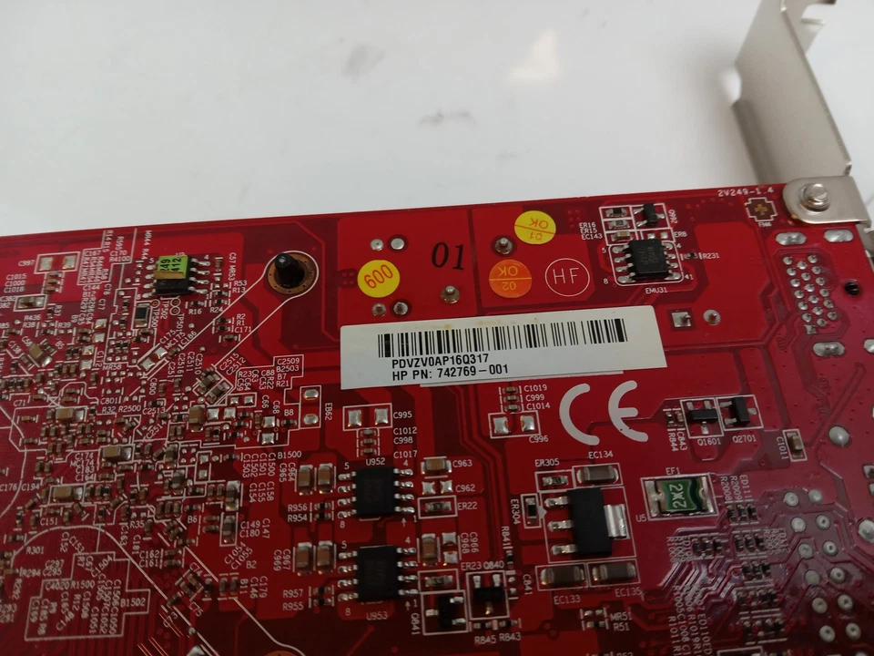 HP AMD Radeon HD8740 1GB DDR3 PCIe Video Graphics Card 742769-001 - Image 4 of 4