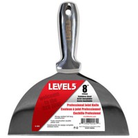 LEVEL5 Profi Spachtel Ganz Aus Edelstahl 204Mm Trockenbau Malerspachtel 5-408