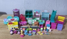 Huge Shopkins Assorted Lot Pieces Playset Accessories Furniture Figures Baskets
