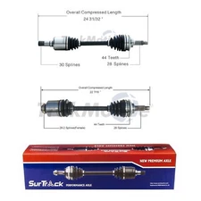 SurTrack Pair Set of 2 Front CV Axle Shafts For Mazda 6 3.0 V6 Manual Trans