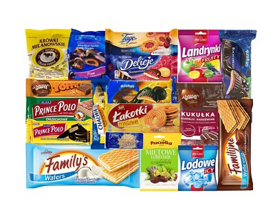 POLISH HARD CANDIES, KROWKI POLISH MILKY CREAM FUDGE, SWEET BOX MIX OF 10 ITEMS