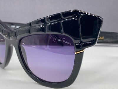 Roberto Cavalli Sonnenbrille Damen schwarz Groß Quadratisch Wild Diva NP: 355 