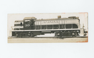 Vintage 1947 Alton & Southern Railroad Train No. 30 Builders Photo 404 Am Loco.