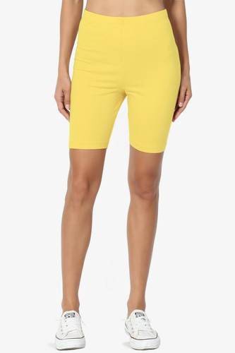 TheMogan S~3X Mid Thigh Stretch Cotton High Waist Active Bermuda Short Leggings - Picture 366 of 370