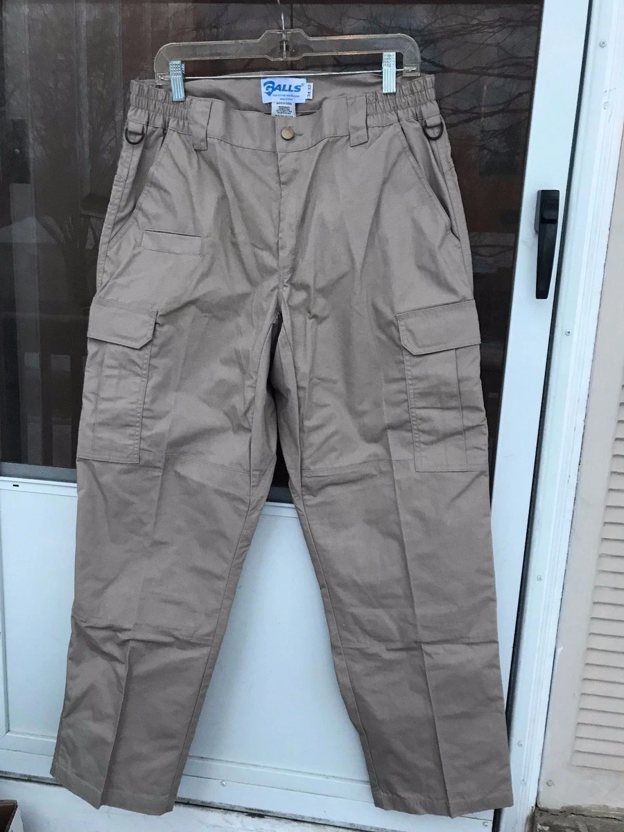 mens Galls tactical cargo pants BEIGE SIZE 34X32 polyester blend