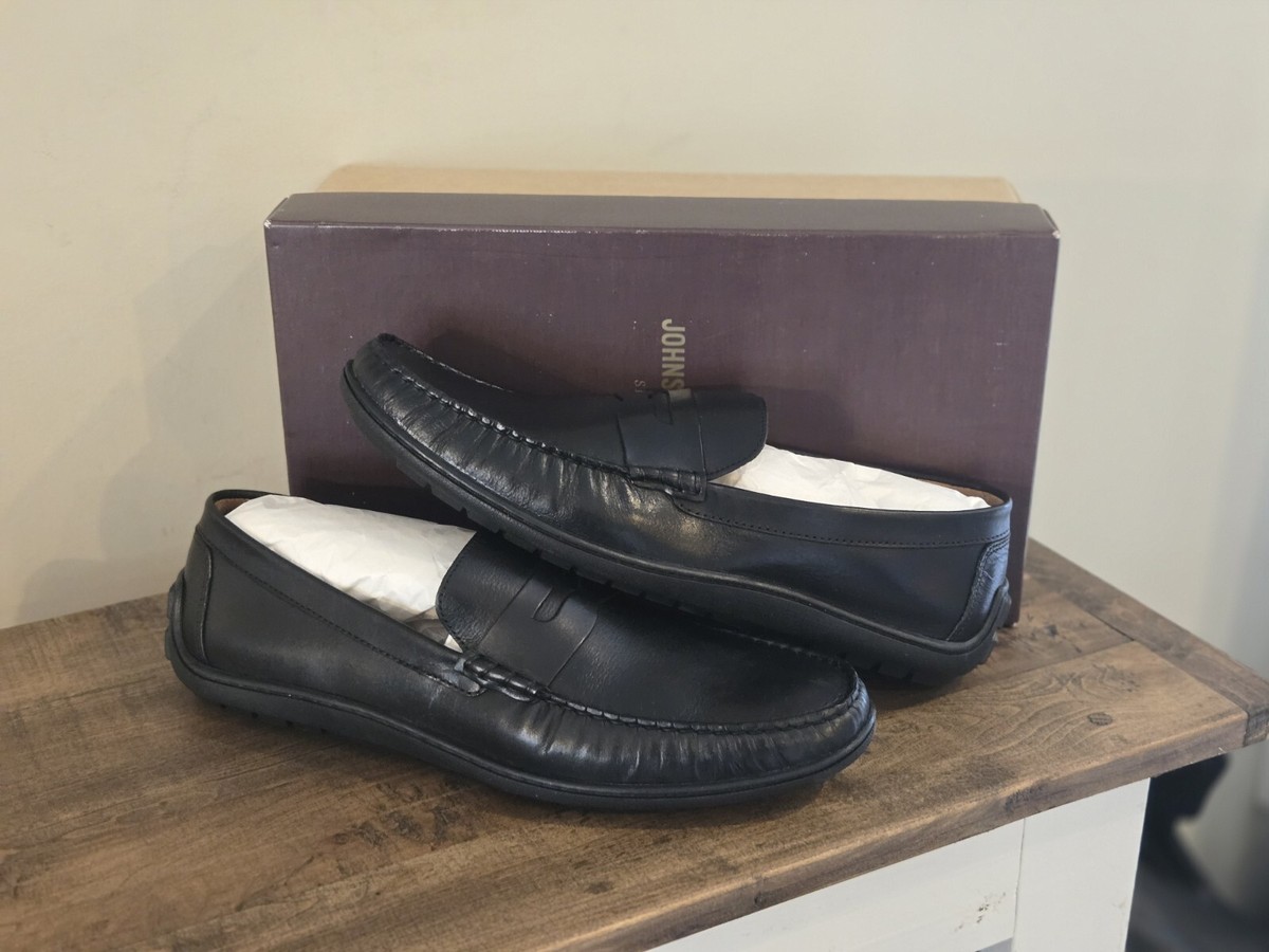 Johnston & Murphy Nichols Penny Black Full Grain Mens Size  display picture 1