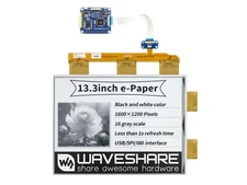 Waveshare 13.3inch e-Paper e-Ink Display HAT For Raspberry Pi 1600×1200