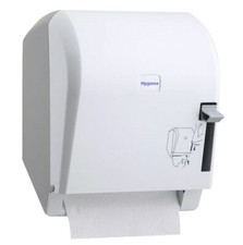 Premium Handtuchspender Rollen Papierspender Rollenspender AutoCut weiß