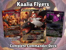 Kallia Commander Deck Flying Tribal MTG EDH Anime Style Proxy Deck