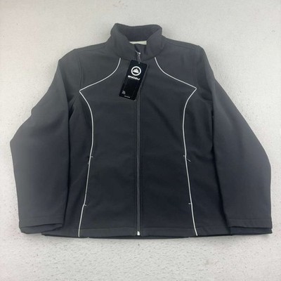 Snozu Jacket Womens 1X Black Fleece Lined Full Zip High Performance NWT