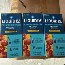 3 Liquid IV Hydration Multiplier Golden Cherr...