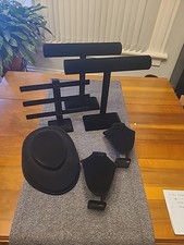 Black velvet jewelry Display Stands: 8 Various Pieces