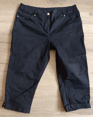 * C&A CANDA stretch Capri Hose Gr. 44 TOP Schwarz - Bild 1 von 4