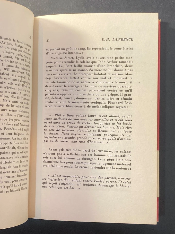 F.J.TEMPLE (Envoi à Delteil) ; D.H.Lawrence, Oeuvre et Vie ; Seghers ; 1960 ;BE - Photo 4/4