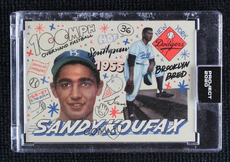 2020 Topps Project 2020 1955 Topps /3043 Sandy Koufax by Sophia Chang #204 HOF