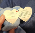 Vintage Ty Blue Beanie Baby "America" 9/11 American Red Cross Disaster Relief — photo 8