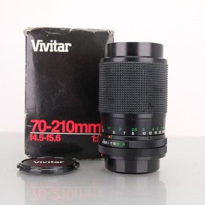 Canon FD Vivitar 70-210mm f4.5-5.6 Macro Zoom Objektiv SLR Tele manueller Fokus