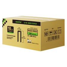 meite 18 Gauge 1/4" Narrow Crown Staples Galvanized 7/8" Length 10 Boxes