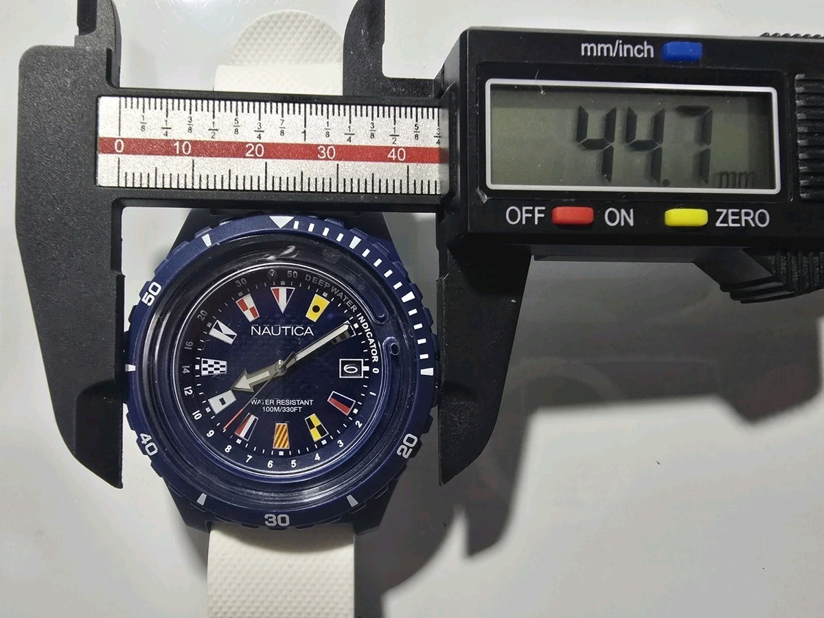 🔥NAUTICA YACHTING 44MM,100M,W.R WITH DEEP WATER INDICATOR, MEN'S