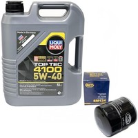 MotoröL Set Liqui Moly 5W-40 5 Liter + ÖLfilter FüR Honda Accord V Opel Rover