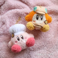 Kirby Cafe Excl. Fluffy Mascot Kirby Waddle Dee Set Ball Chain Plush New Japan