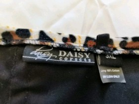 Lavish By Daisy Corsets Animal Print  Velvet Plus Size 3 XL Straple Corset