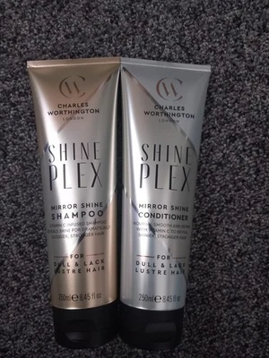 Charles Worthington Shine Plex Mirror Shampoo and Conditioner 250ml Each