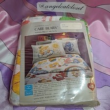 3 Piece Lot Vintage Care Bears Sheet Set 1980's 1983 Retro Bedding Twin Rare 80s