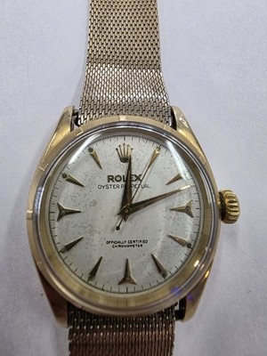 Vintage ROLEX BUBBLE Face 14k  (See Description) 