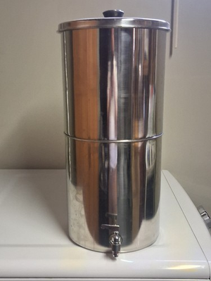 #ad GRAVITY WATER FILTER 3 GALLON BIGGER THEN BERKEY STAINLESS Steel HEAVY DUTY $120.00