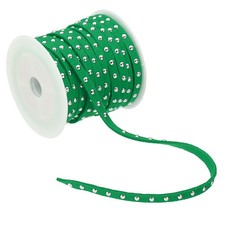 16.4ft Studded Faux Suede Cord Rope for Jewelry Making Light Green Silver