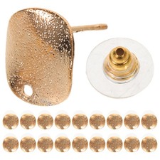 20 Pcs Earrings Post with Hole Posts for Jewellery Making Blank Studs Accessory