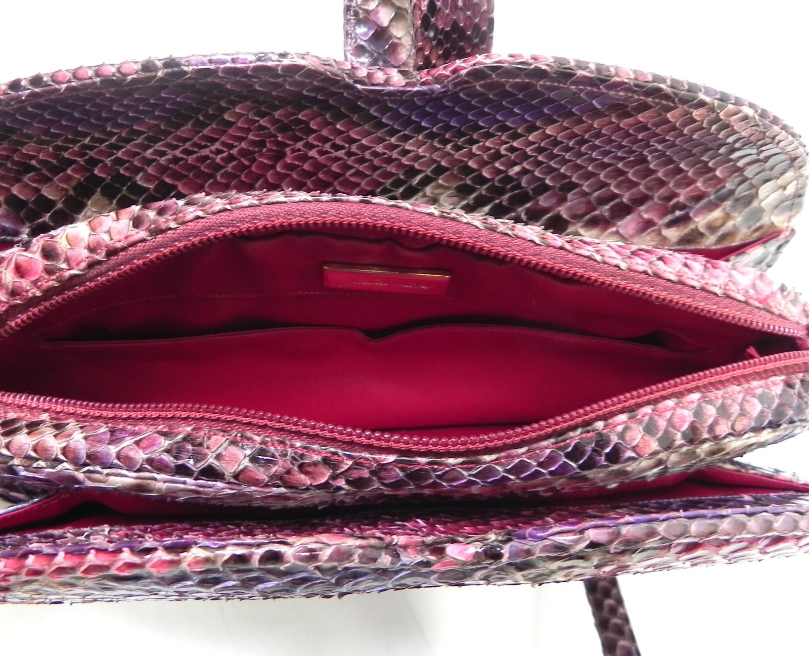 Vintage Judith Leiber Python Snakeskin Handbag - image 10