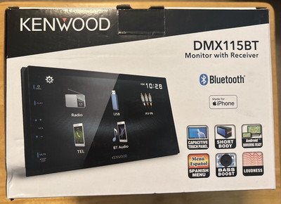 Kenwood Bluetooth Digital Media Receiver w/ 6.8'' Monitor (DMX115BT)... FREE S&H!
