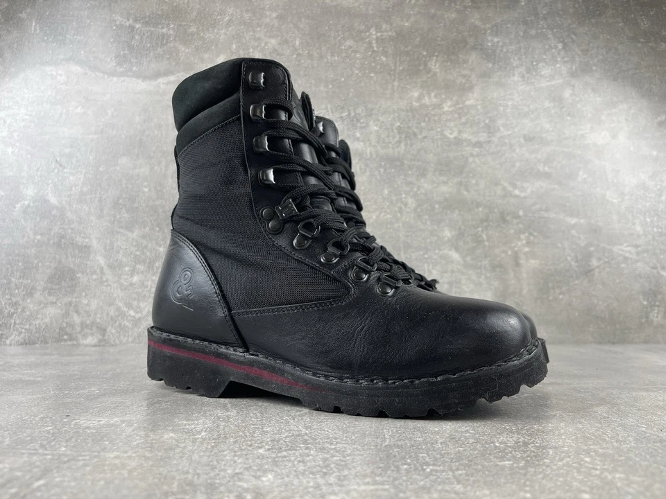 Dolce & Gabbana Botas de Combate Tácticas de Colección Cuero Negro Nylon Talla EU39 2003 Foto 2 de 4