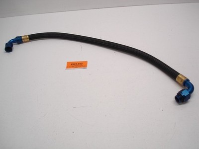 NEW NASCAR -10an BMRS POLY BRAIDED HOSE 90°x90° 8an ORBx 26.25'' OIL FUEL WATER 2