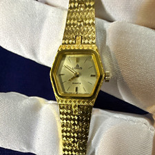 Lorus Women's Quartz Dress Hexagon Gold Tone Analog Watch Bracelet