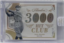 2025 Panini Flawless Paul Waner 3,000 Hit Club Diamond Gemstones Gold #04/10 SSP