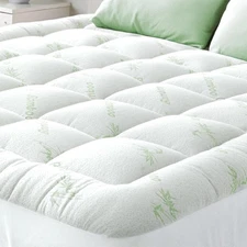 Ultra Soft Twin XL Size Mattress Topper - Viscose Made from Bamboo Pillow Top...