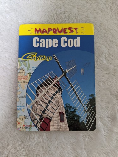 Vintage Cape Cod Massachusetts MapQuest Pocket Map Guide Folding Map ...