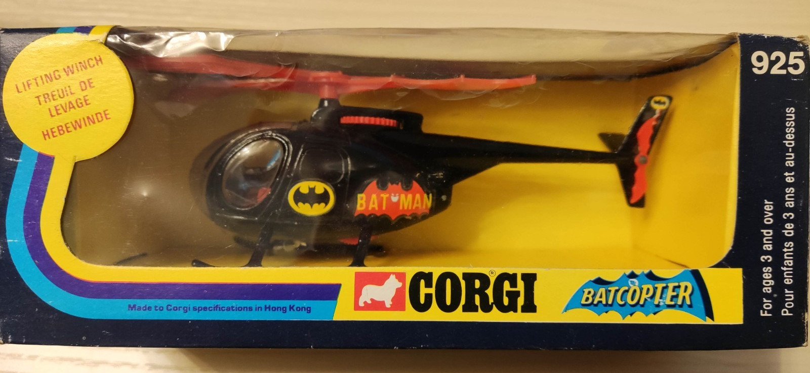 Corgi 925, Batcopter - Free Price Guide & Review