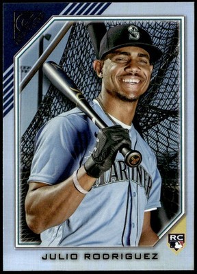2022 Topps Gallery #35 Julio Rodriguez Rainbow Foil Rookie E1