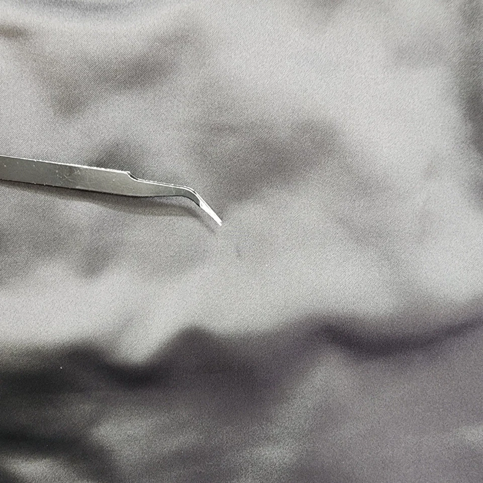 Falda Tadashi Shoji para mujer 8 negra satinada elástica lápiz formal oficina carrera Foto 3 de 4