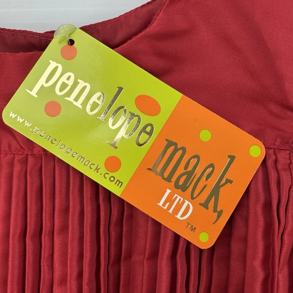 Penelope Mack Girls Dress 4T Red Black Heart Print Party Holiday NWT - Image 4 of 4