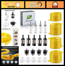4 Size Fuel Line Kit for Small Engine Chainsaw, Trimmer Blower - Durable Fle