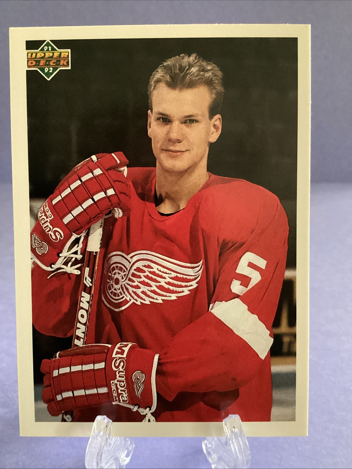 1991-92 Upper Deck #584 Nicklas Lidstrom YG CL Detroit Red Wings HOF